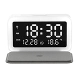 LED Digital Alarm Clock and Wireless Phone Charger- USB Powered_1