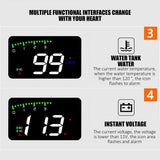 HUD Car Display Overs-speed Warning Projecting Data System- USB Powered_8