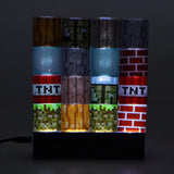 16 pcs Stackable Minecraft Toy USB Building Block Lamps_4