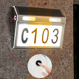 Solar Powered Motion Sensor LED Home Number Outdoor Indicator_5